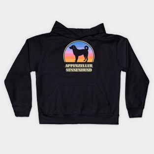 Appenzeller Sennenhund Vintage Sunset Dog Kids Hoodie